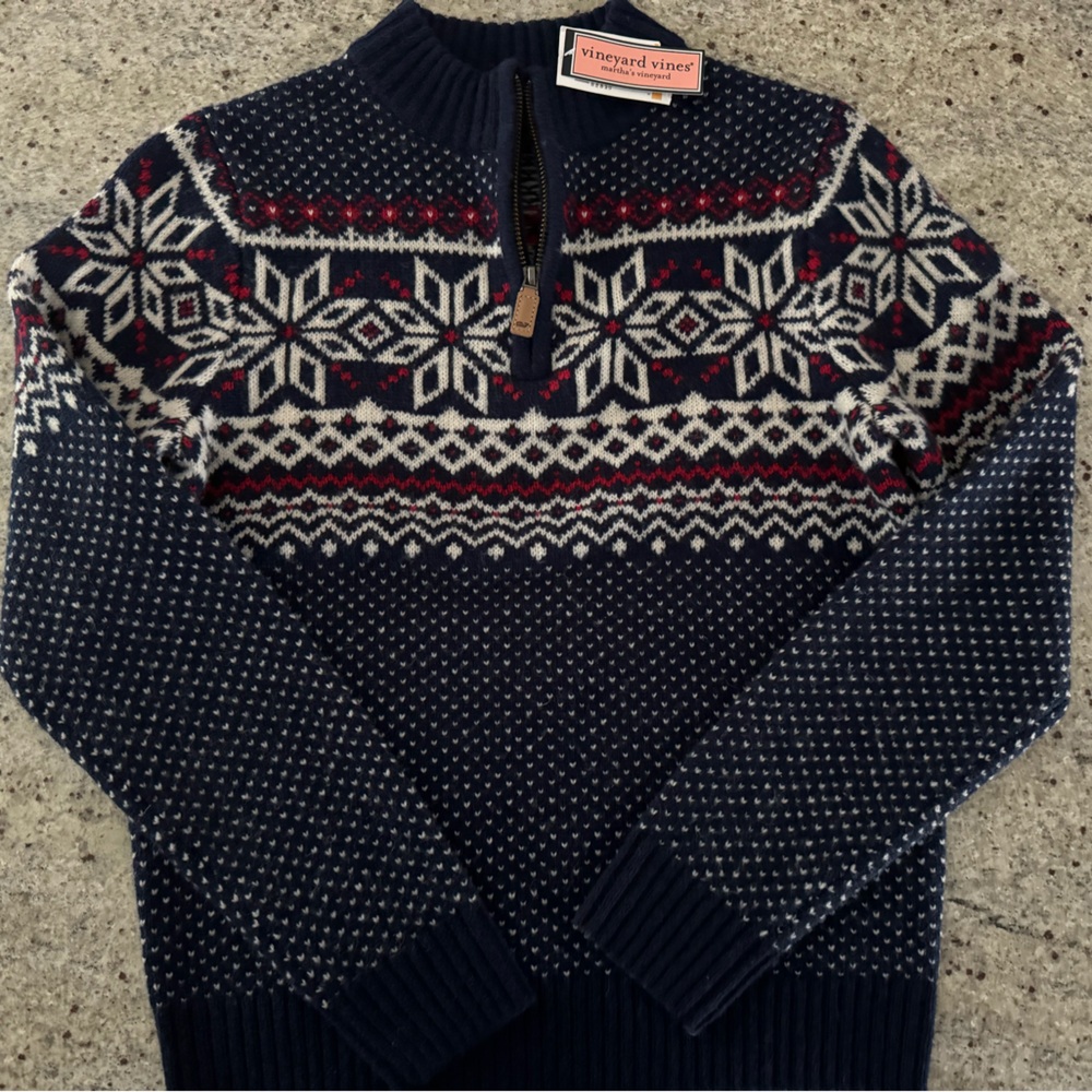 Boys Vineyard Vines Fair-isle Sweater NWT